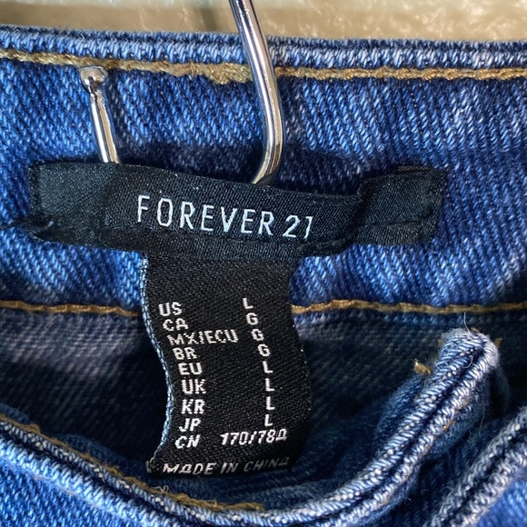 Forever 21 Denim Mini Skirt - Picture 2 of 3